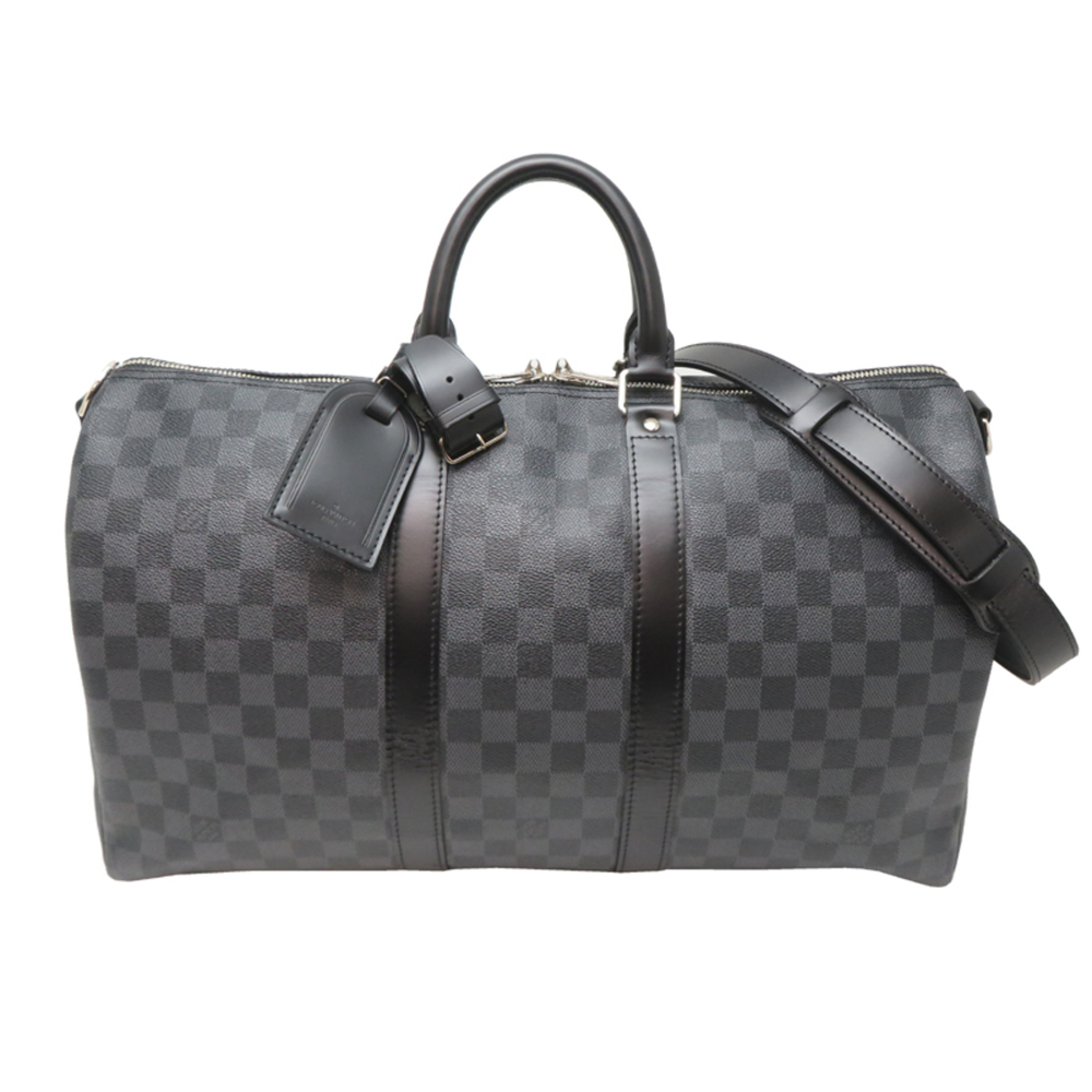 Louis Vuitton Keepall Bandoulière 45 Women's/Men's Boston Bag N41418 Damier G...